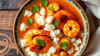Photo of Пикантное карри с креветками и рисом