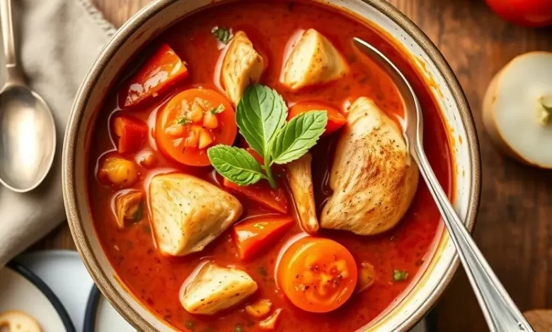 Photo of Нежное томатное рагу с курицей